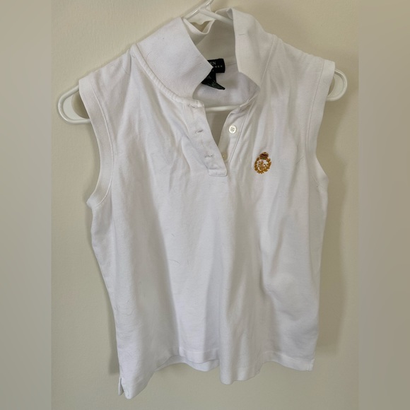 White Sleeveless Polo Ralph Lauren - Picture 1 of 4